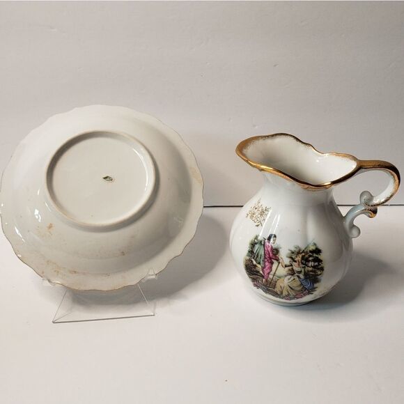 Pitcher & Wash Basin Set Made in Japan - Picture 2 of 7